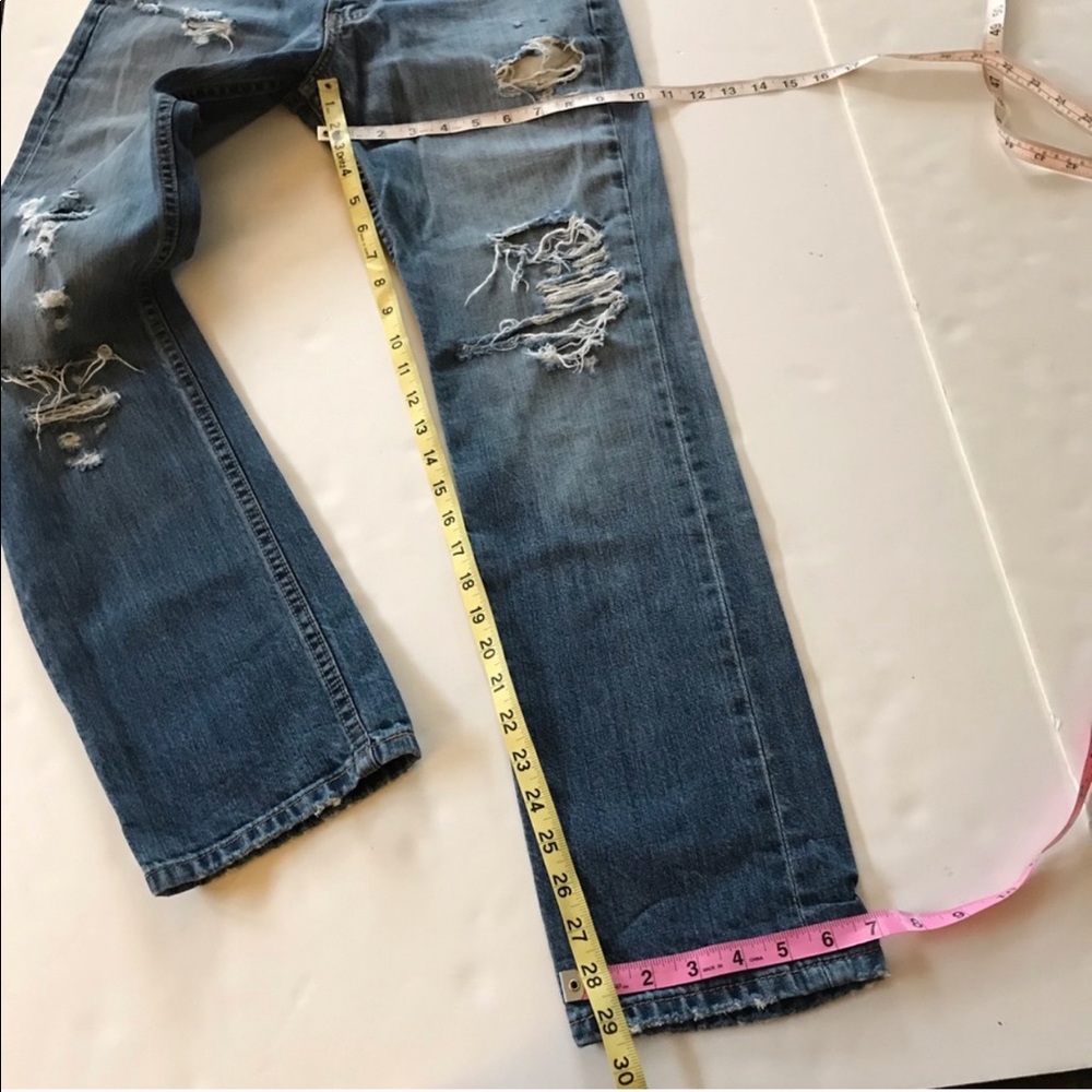 Levi’s Denim Custom Distressed Straight Leg 511 - Picture 6 of 12